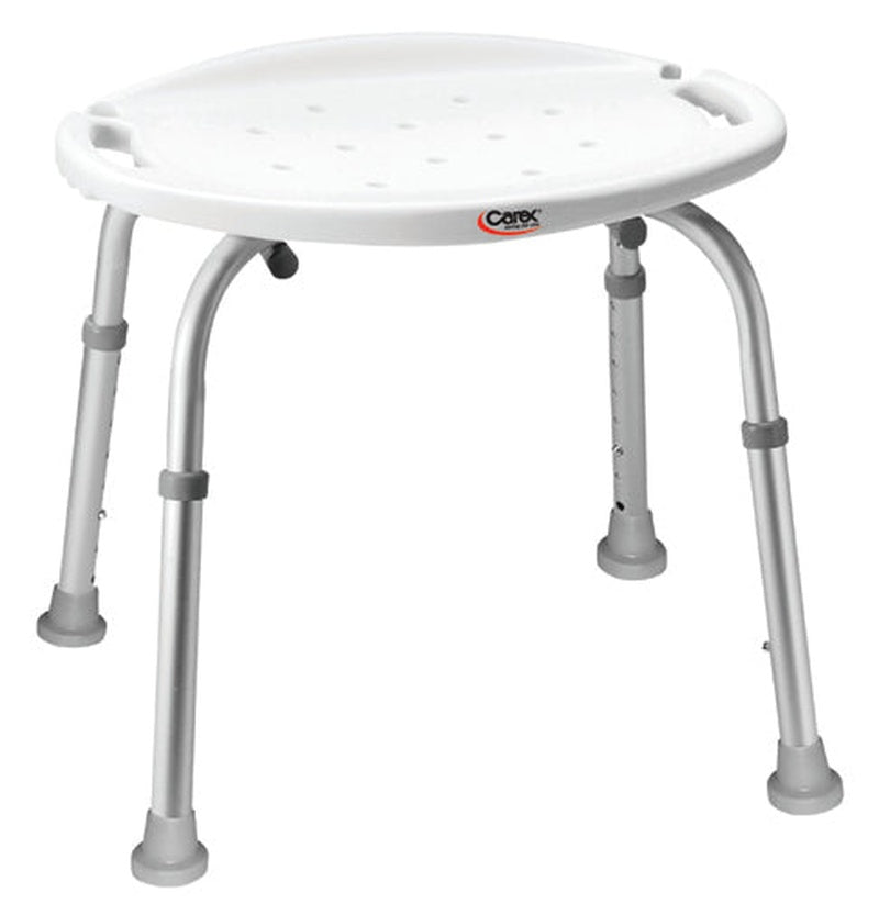 bath shower seat w o back adjustable carexnon retail