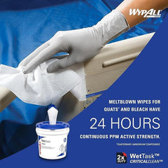task wipe kimtech prep wettask white nonsterile meltblown 12 x 12 1 2 inch disposable packaging type case