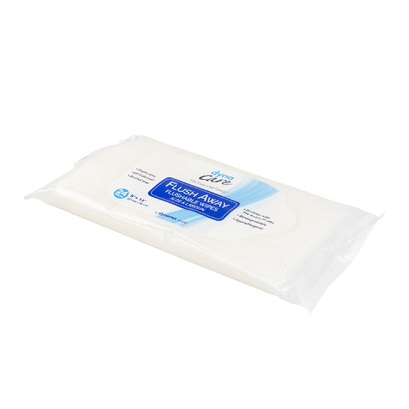 dynarex flushable wipes