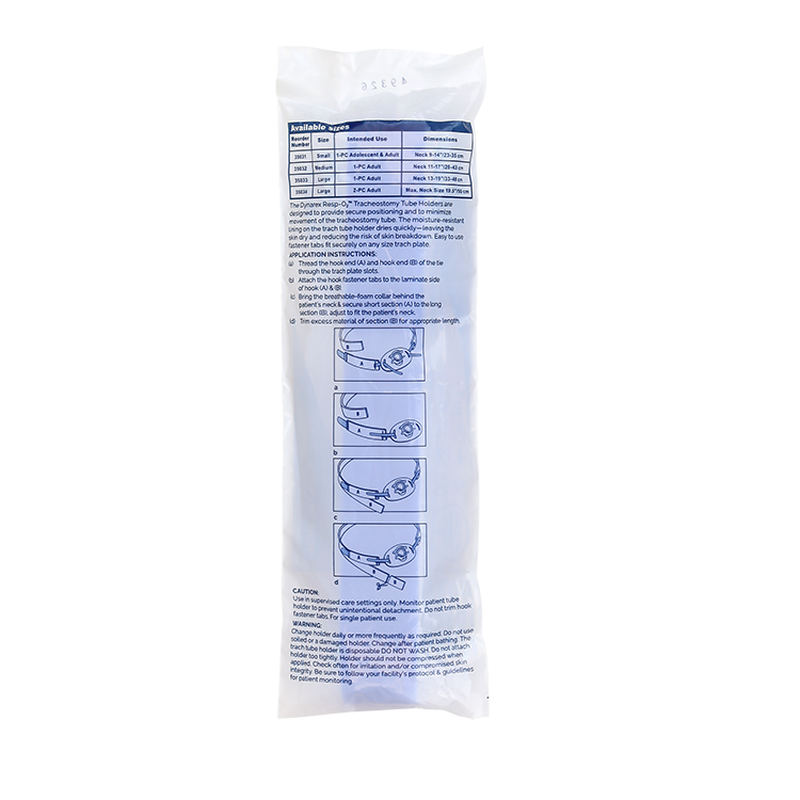 breathable foam trach tube holder 1 piece
