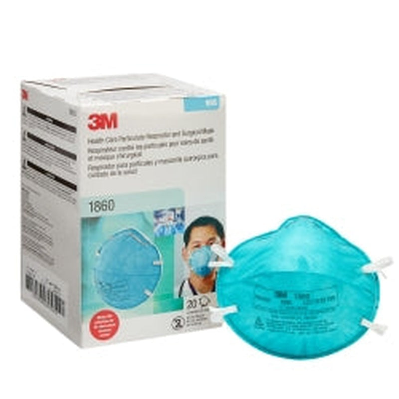 Surgical Mask FluidShield Anti-fog Foam ASTM Level 3 Tie Closure One Size Fits Most, Packaging Type- Box