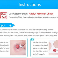 30 pcs colostomy bags disposable no leak ostomy bag comfortable stoma pouch bag non woven adults colostomy bag supplies
