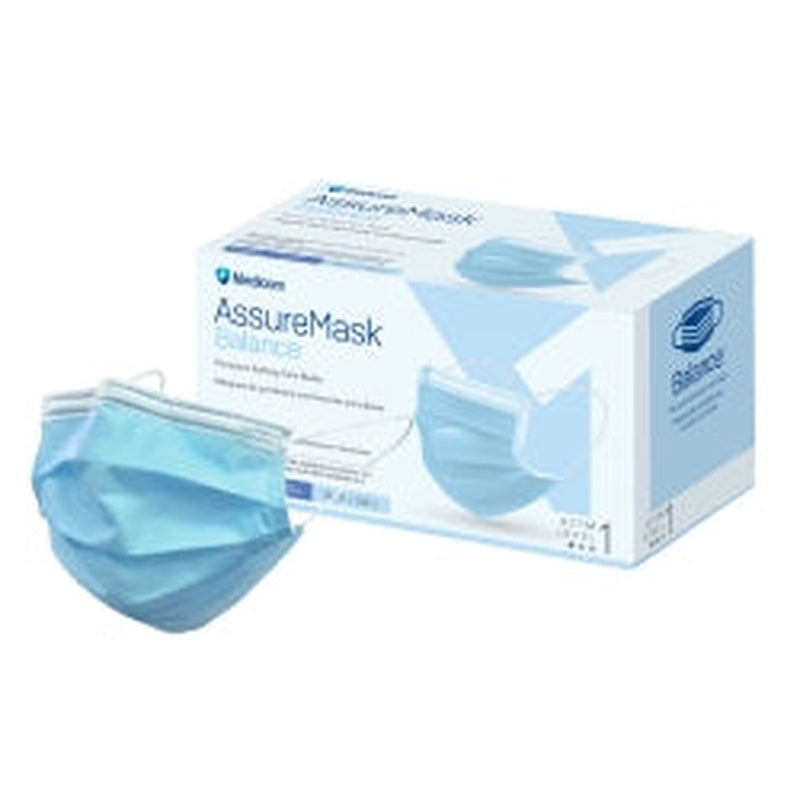 Surgical Mask FluidShield Anti-fog Foam ASTM Level 3 Tie Closure One Size Fits Most, Packaging Type- Box