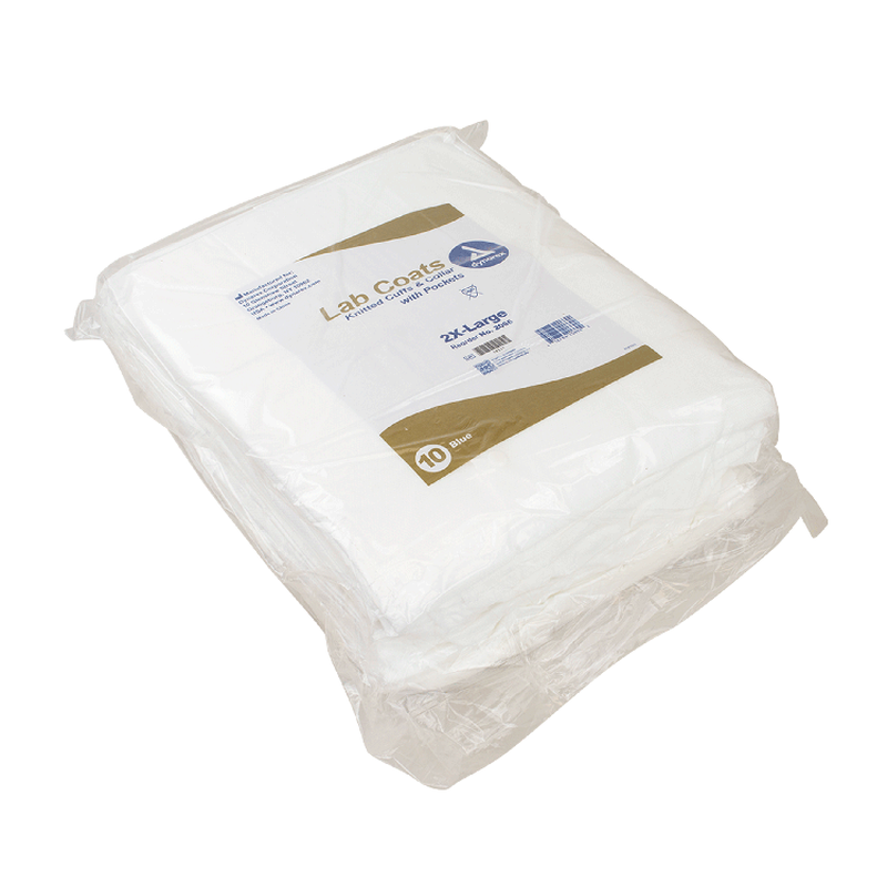 dynarex disposable lab coats with pockets