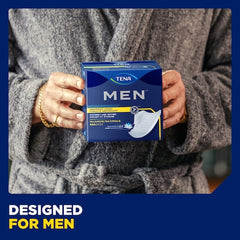 bladder control pad tena men maximum 8 inch length heavy absorbency dry fast core one size fits most packaging type case