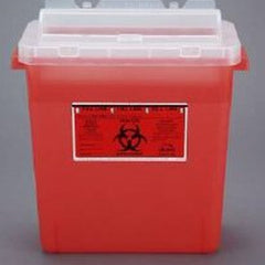 Sharps Container Bemis Sentinel Translucent Red Base 15 H X 13 7/8 L X 6 7/8 W Inch Horizontal Entry 3 Gallon