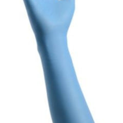 Exam Glove Cardinal Health Decontamination Medium NonSterile Nitrile Extended Cuff Length Fully Textured Blue Chemo Tested