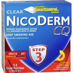 Stop Smoking Aid Nicoderm CQ 7 mg Strength Transdermal Patch