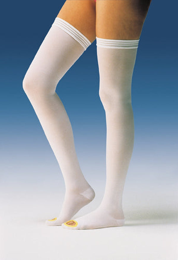 Jobst Anti em Knee hi Large Regular  Closed Toe  White   All Care Store 