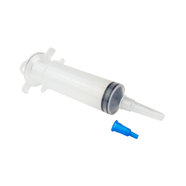 dynarex piston irrigation syringe 60 cc pack type 30 box per case