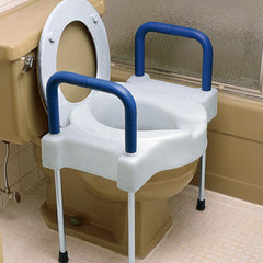 Tall ette Elevated  Toilet W/legs X wide  300 Lb. Alum   All Care Store 