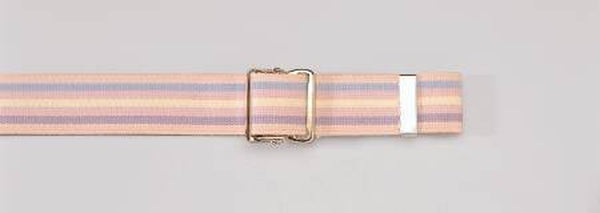 Gait Belt Posey 70 Inch Length Pastel Stripe Cotton
