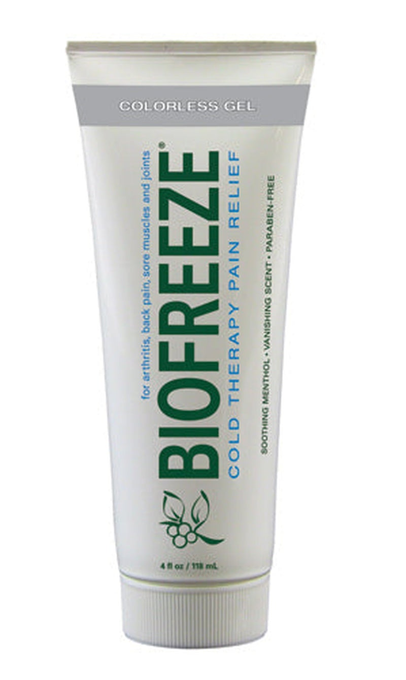 Biofreeze   4oz Tube Dye free Prof Version   All Care Store