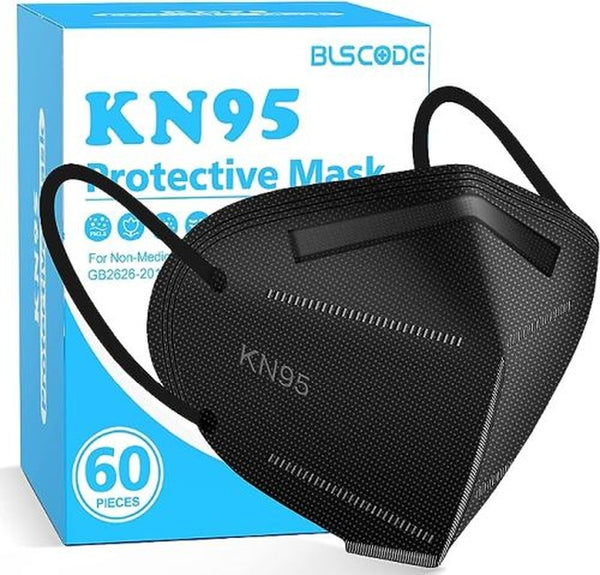 Kn95 Mask Particulate Black Respirator Disposable  Bx/60