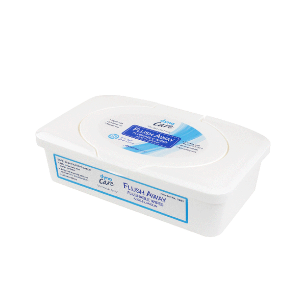 dynarex flushable wipes