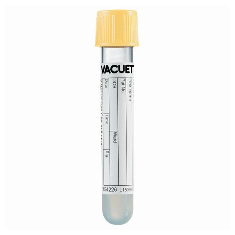 VACUETTE Z Serum Sep Clot Activator Venous Blood Collection Tube Clot Activator / Separator Gel Additive 3.5 mL Pull Cap Polyethylene Terephthalate (PET) Tube