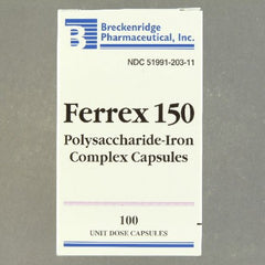 Mineral Supplement Ferrex® Polysaccharide / Iron 150 mg Strength Capsule 100 per Box