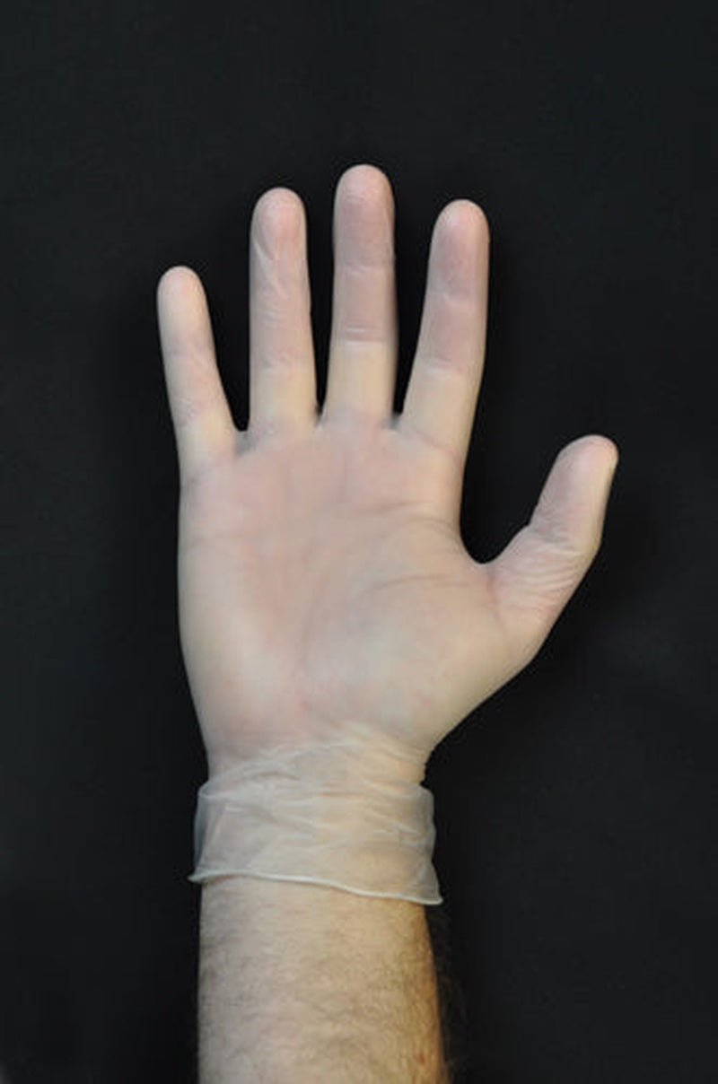 Vinyl Exam Gloves Powder free Box/100  X large   All Care Store