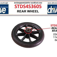 Drive Medical Rear Wheel For 10950bsv 1each