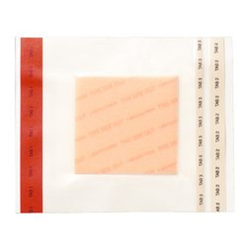 Foam Dressing PolyMem Max 5 1/4 x 5 1/4 Inch With Border Film Backing Adhesive Square Sterile