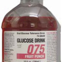 Glucose Tolerance Beverage Glucose Drink Fruit Punch 75 Gram 10 oz. per Bottle