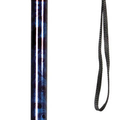 Carex Soft Grip Derby Cane - Designer Blue