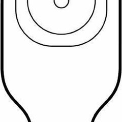 Colostomy Pouch Premier Flextend One Piece System 9 Inch Length Flat, Pre Cut 1 Inch Stoma Drainable