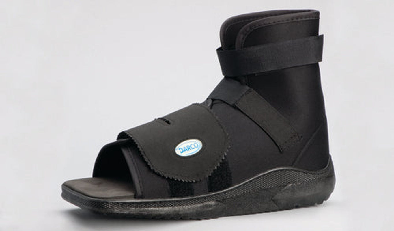 Slimline Cast Boot  Black Square toe  Adult  X lge   All Care Store