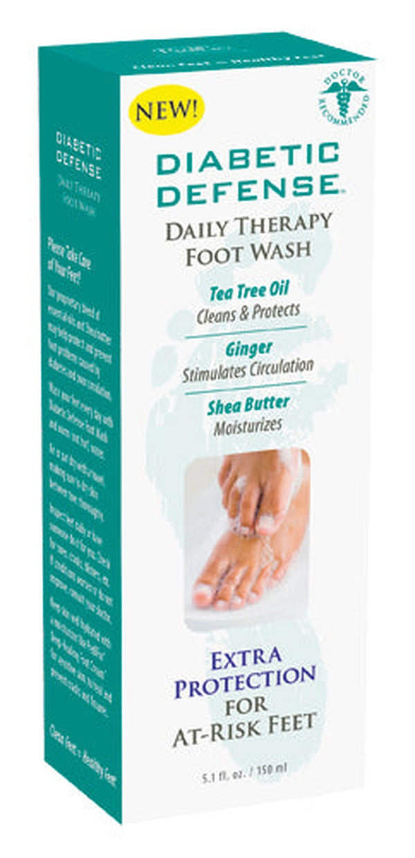 Diabetic Defense Daily Therapy Foot Wash  5.1 Oz. Bottle   All Care Store