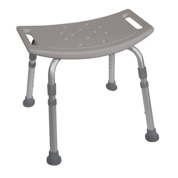 Shower Safety Bench W/o Back Tool free Assembly  Grey   All Care Store