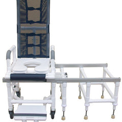 Tilt-n-space Shower Chair Pvc & Transfer Bench W/safety Harn