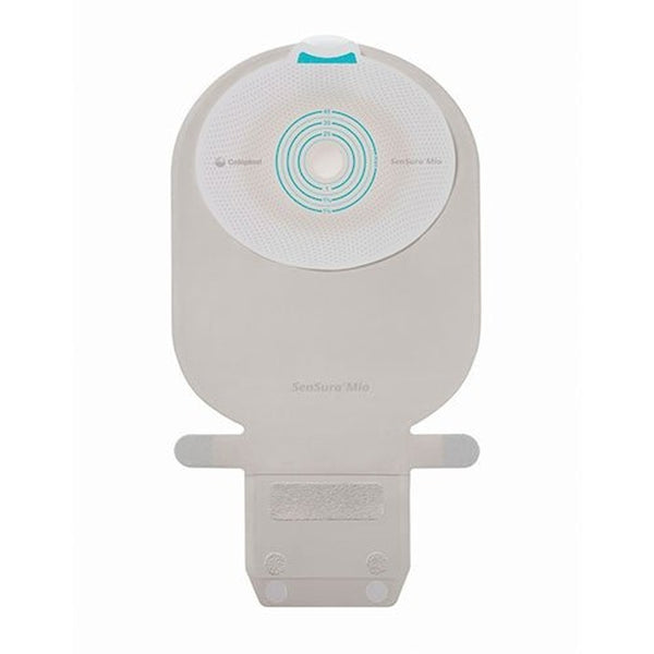 Ostomy Pouch SenSura Mio One Piece System 11 Inch Length, Maxi Flat, Pre Cut 1 1/8 Inch Stoma Drainable
