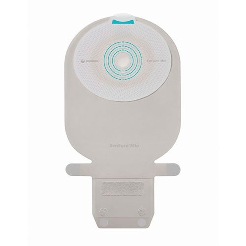 Ostomy Pouch SenSura Mio One Piece System 11 Inch Length, Maxi Flat, Pre Cut 1 1/8 Inch Stoma Drainable