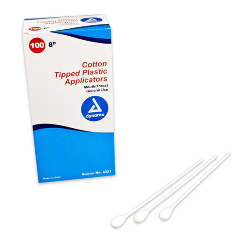 Mouth/throat 8  Cotton tipped Applicators Bx/100 Non sterile   All Care Store