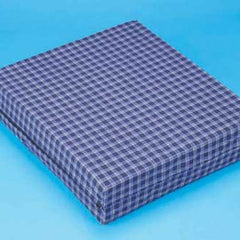 Foam Wheelchair Cushion Plaid 17.5 X19.5 X2 7/8 Comp Foam   All Care Store
