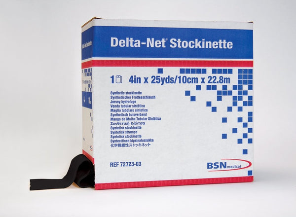 Stockinette Tubular Delta Net 4 Inch X 25 Yard Synthetic NonSterile