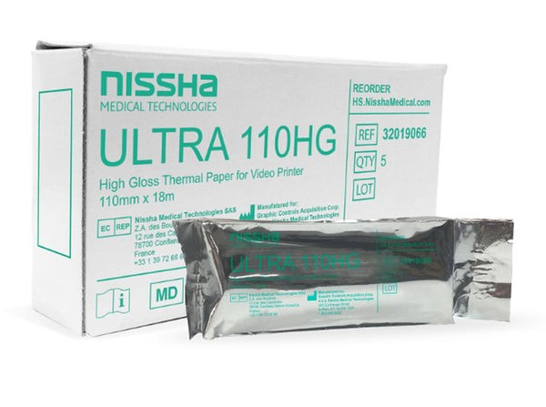 Ultrasound Video Paper Nissha Roll High Gloss Without Grid
