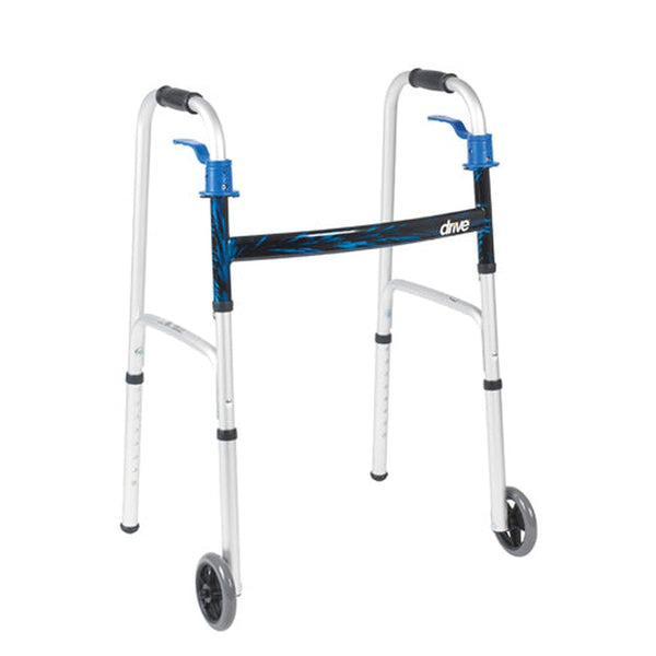 Walker Folding Trigger Release Junior With 5  Wheels   All Care Store 