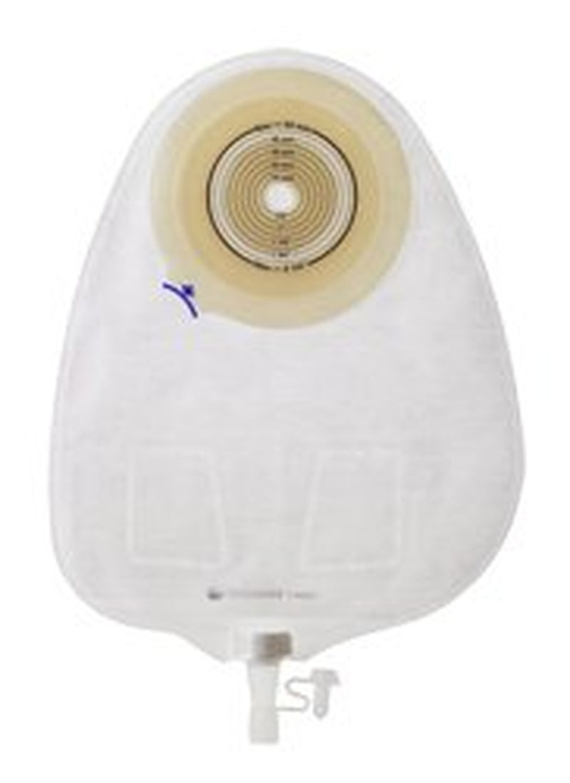Urostomy Pouch Assura New Generation One Piece System 10 3/4 Inch Length, Maxi Convex, Trim to Fit 3/4 to 1 3/4 Inch Stoma Drainable