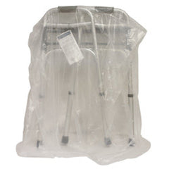 Clear Plastic Wheelchair / Walker / Commode Bag, 1.5 mil