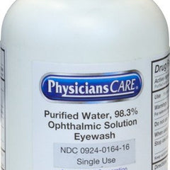 Eyewash Solution The Safety Zone Eye Cup, Buffered Solution 16 oz. Bottle