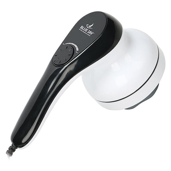 Blue Jay Complete Relief Handheld Corded Massager - Powerful, Portable Pain Relief for Tension & Muscle Aches, Ideal for Home or Travel Use.