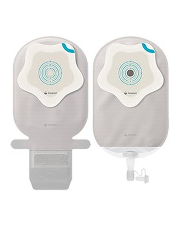 Ostomy Pouch SenSura Mio Kids One Piece System Mini Length Star Shaped, Trim to Fit 0 to 35 mm Stoma Drainable