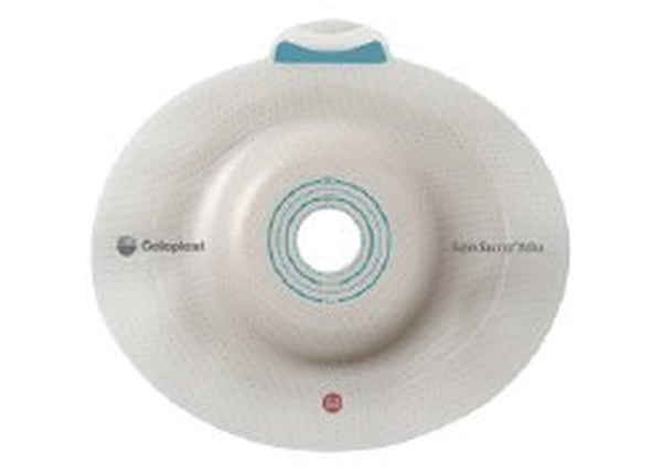 Ostomy Barrier SenSura Mio Click Trim to Fit, Extended Wear Elastic Adhesive 70 mm Flange Yellow Code System 9/16 to 2 Inch Opening