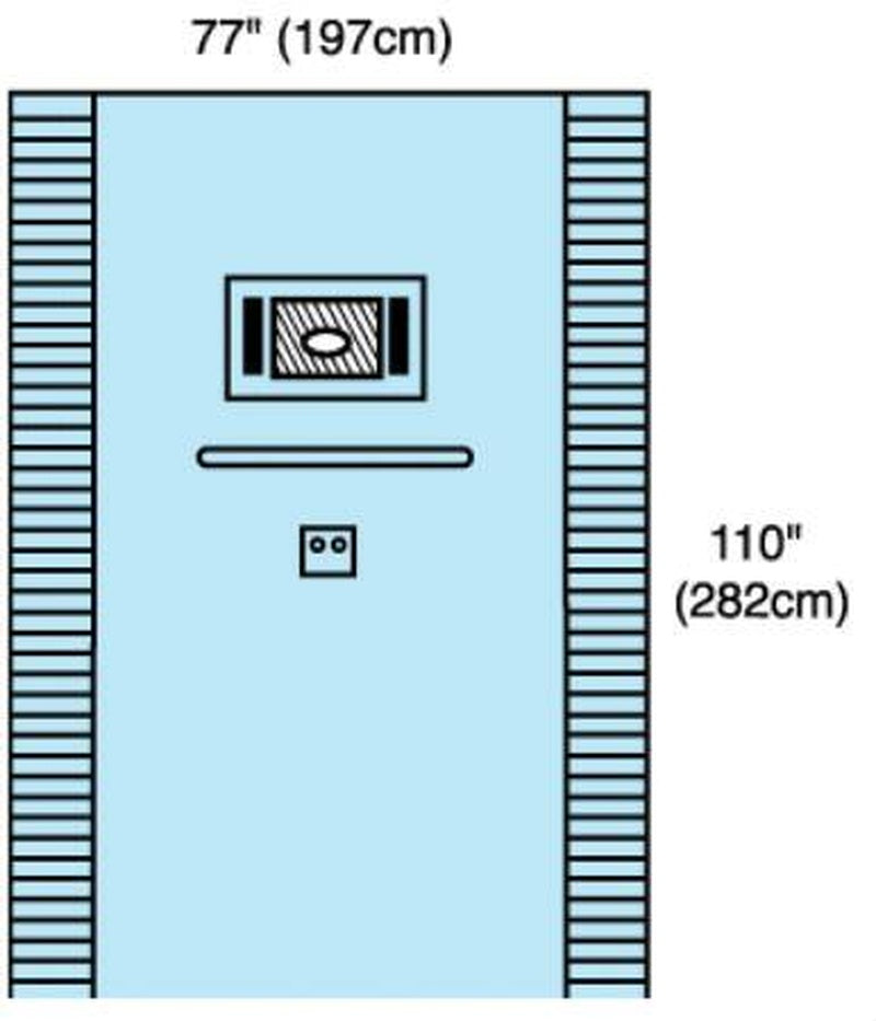 EENT Drape Ophthalmic Drape 77 W X 110 L Inch Sterile