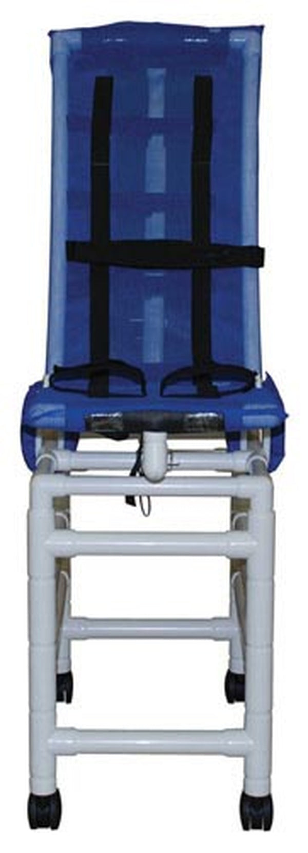 Bath Chair Articulating Sm PVC Reclining with Base & Caster