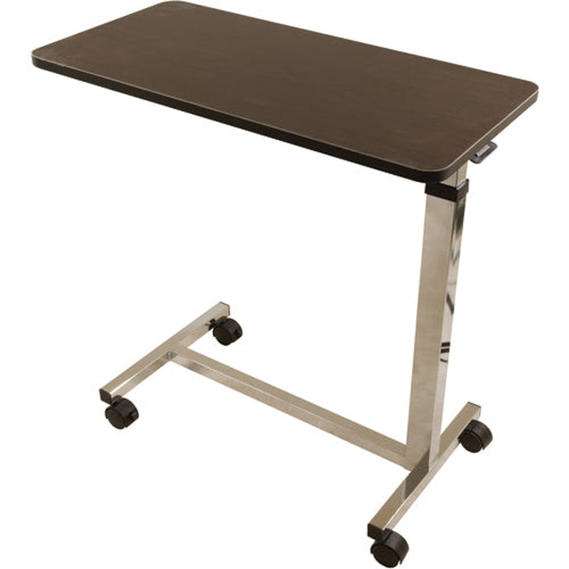 Overbed Table Non tilt W/chrome Finish (30 X15 )   All Care Store