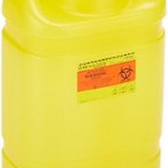 Chemotherapy Waste Container BD Yellow Base 18 H X 10 1/2 W X 7 1/2 D Inch Vertical Entry 5 Gallon