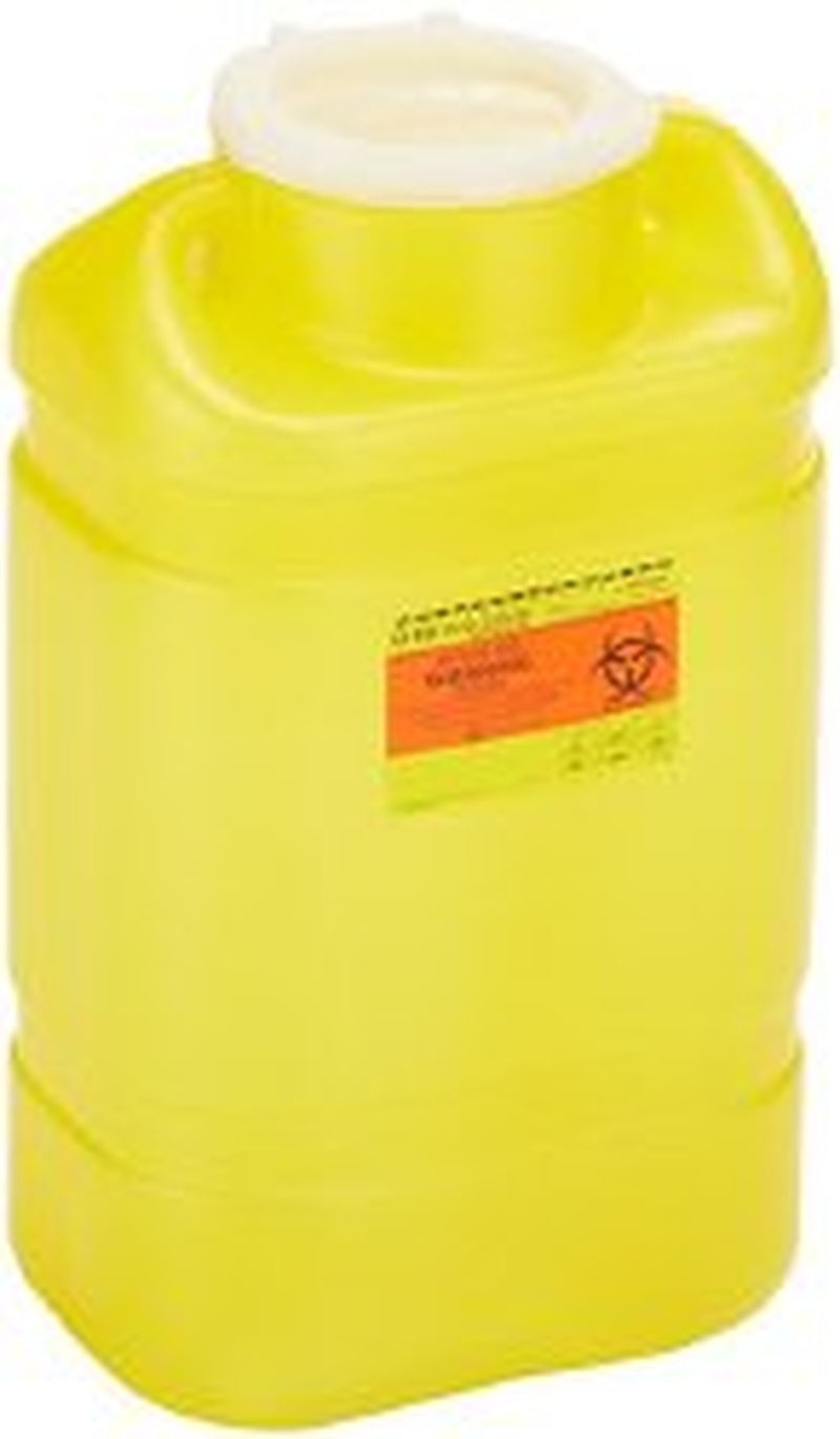Chemotherapy Waste Container BD Yellow Base 18 H X 10 1/2 W X 7 1/2 D Inch Vertical Entry 5 Gallon