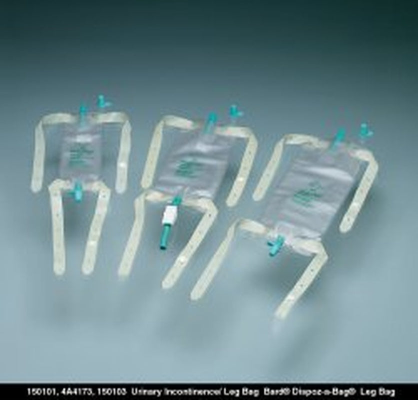 Urinary Leg Bag Bard Dispoz a Bag Anti Reflux Valve Sterile 950 mL Vinyl